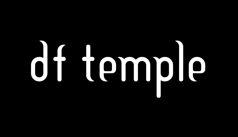 DF Temple font big