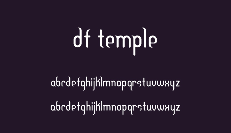 DF Temple font