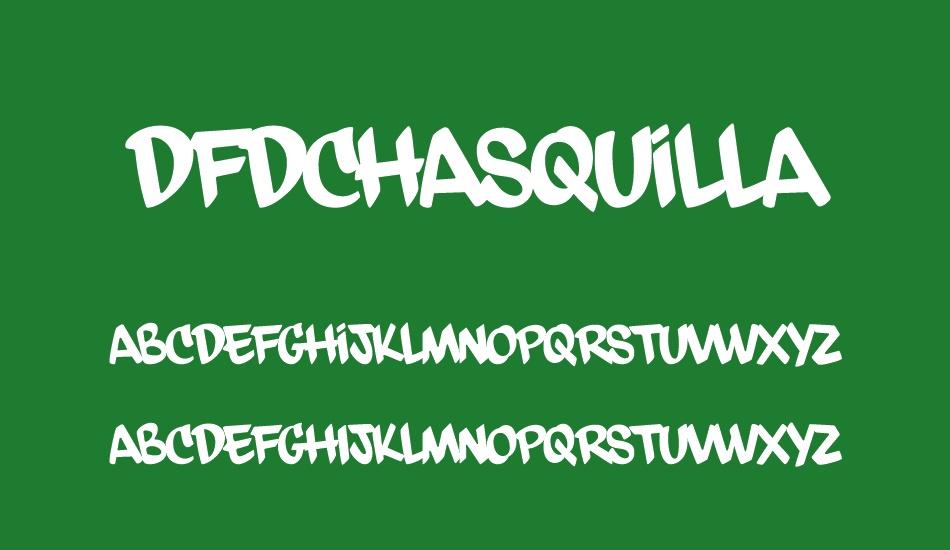 dfdChasquilla font