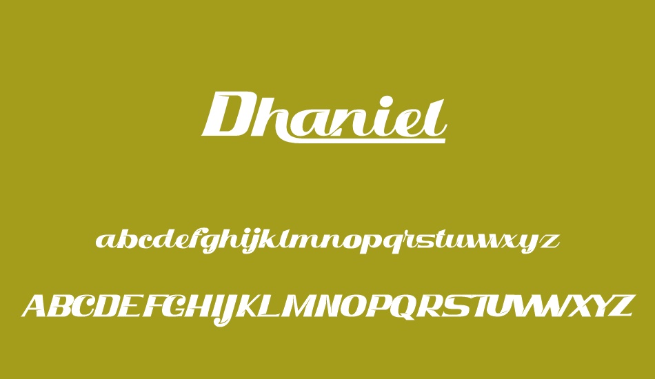 Dhaniel font