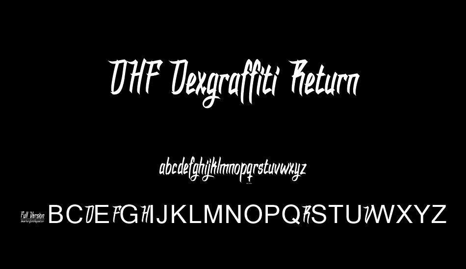DHF Dexgraffiti Return font