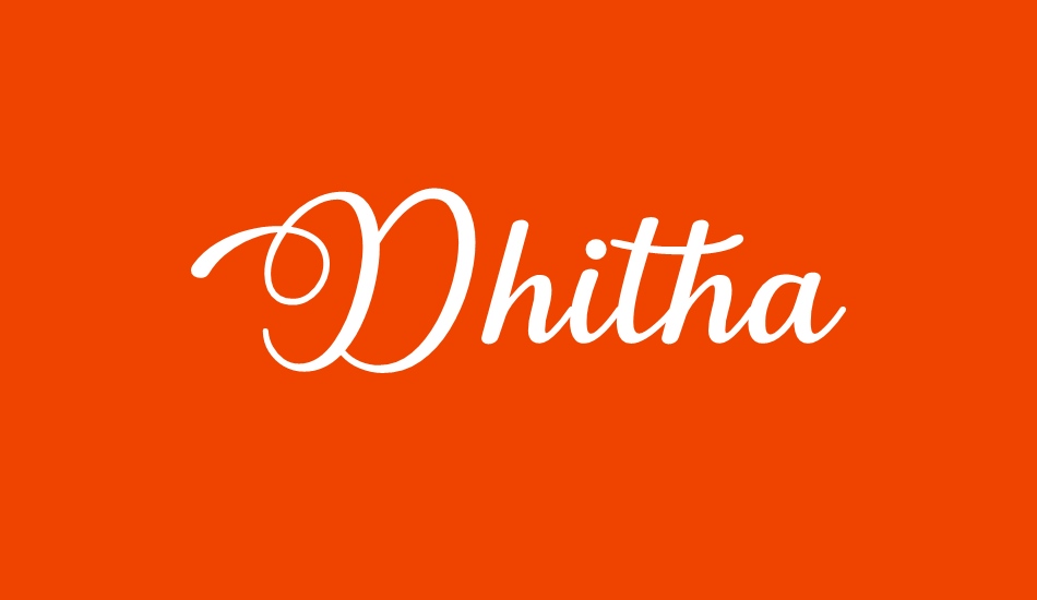 Dhitha font big