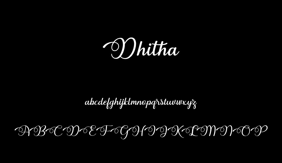 Dhitha font