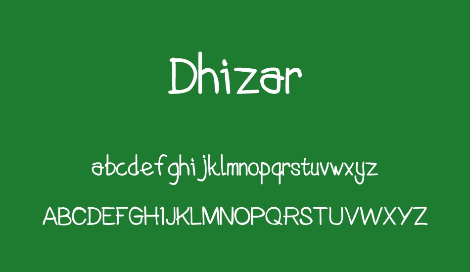 Dhizar font
