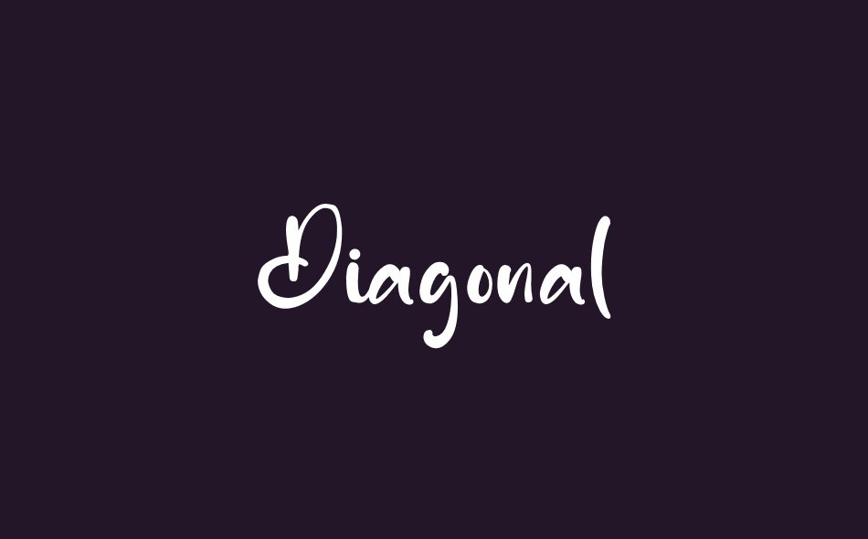 Diagonal font big