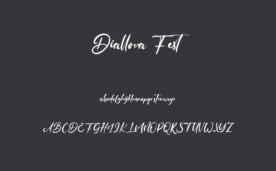 Diallova Fest font