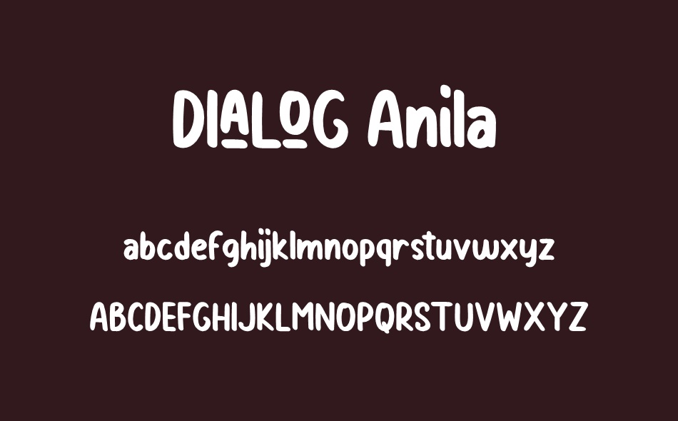 Dialog Anila font