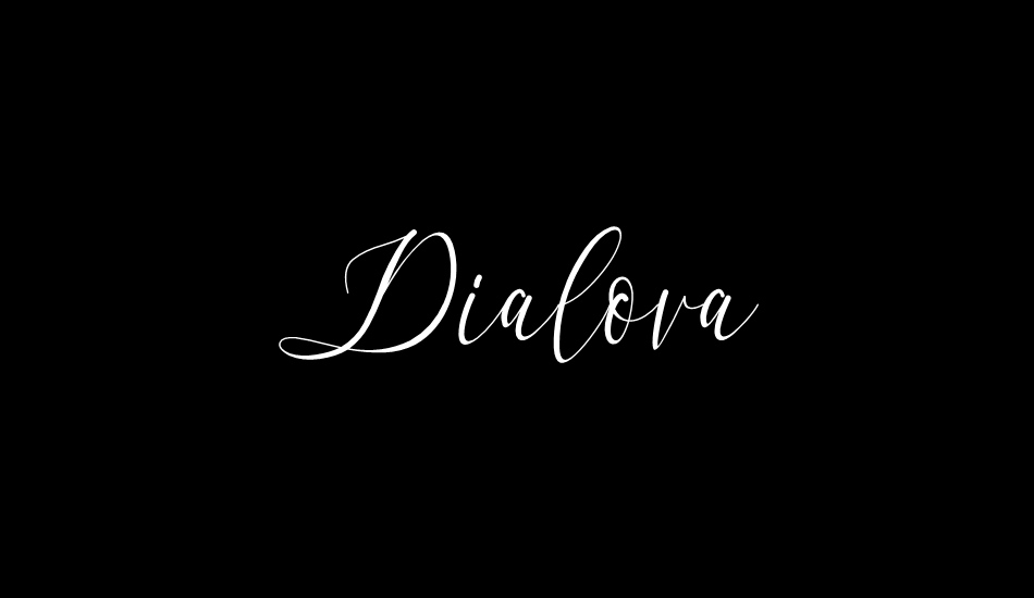 Dialova font big