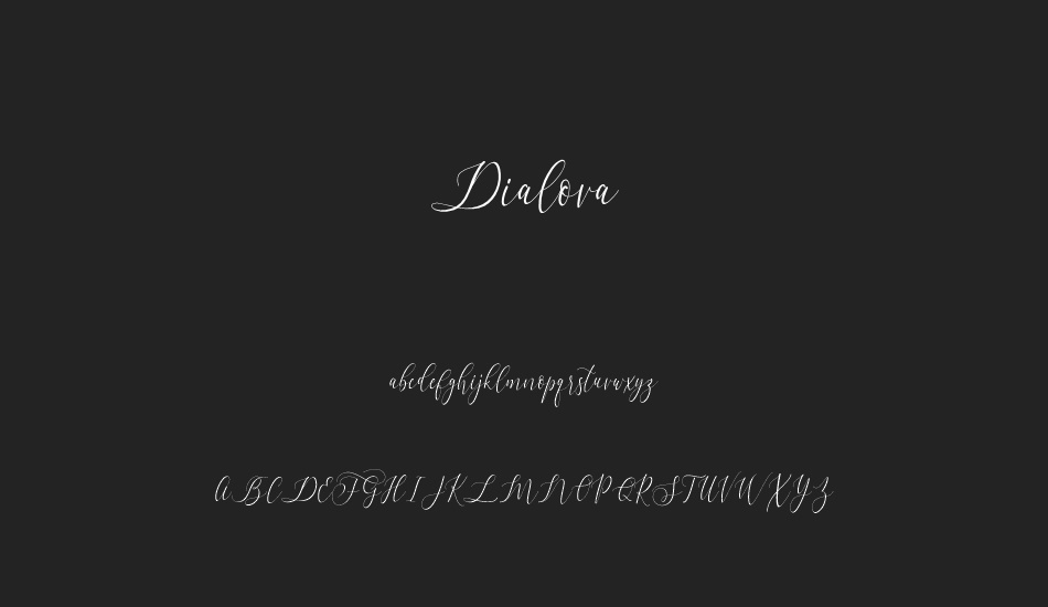 Dialova font