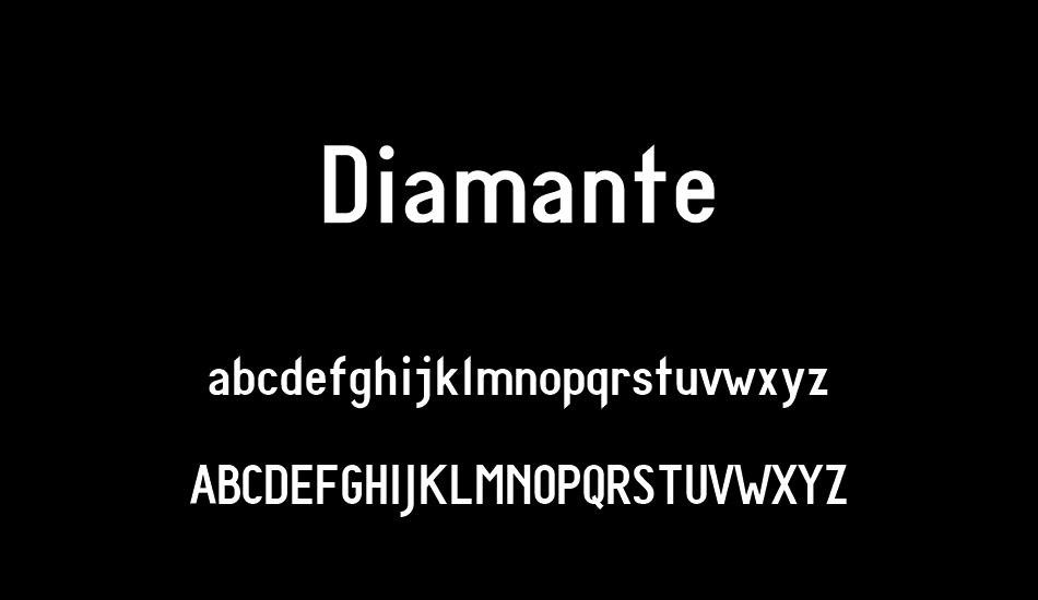 Diamante font