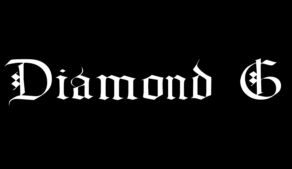 Diamond Gothic font big