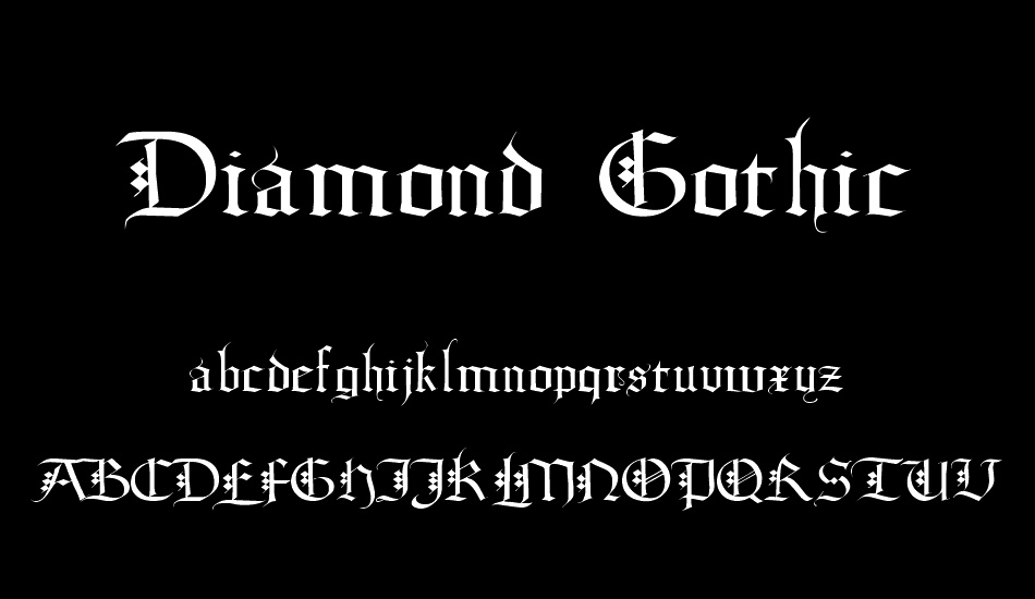 Diamond Gothic font