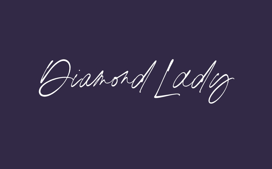 Diamond Lady font big