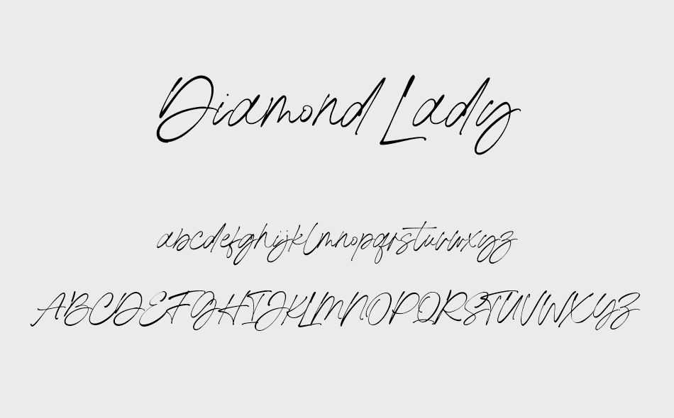 Diamond Lady font