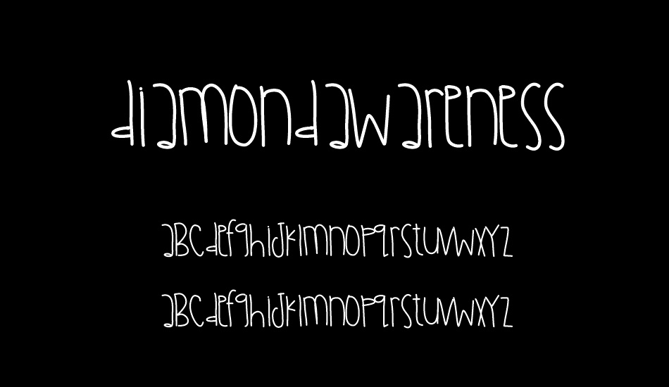 DiamondAwareness font