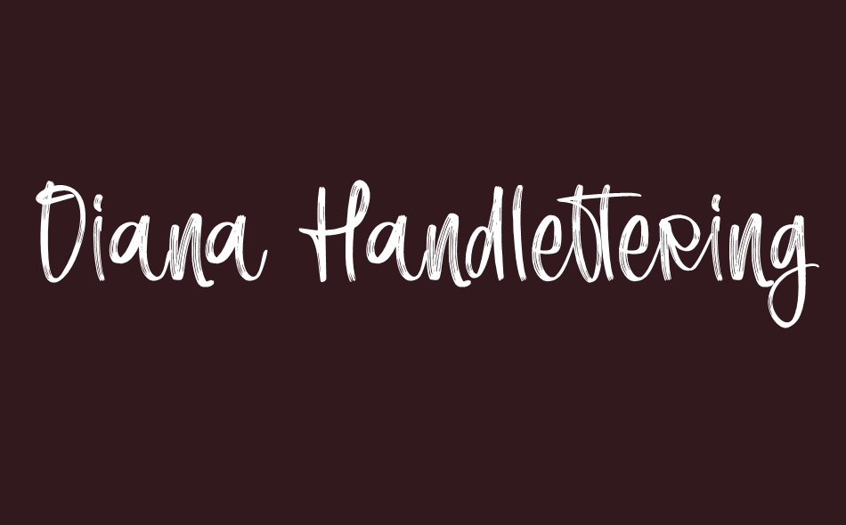 Diana Handlettering font big