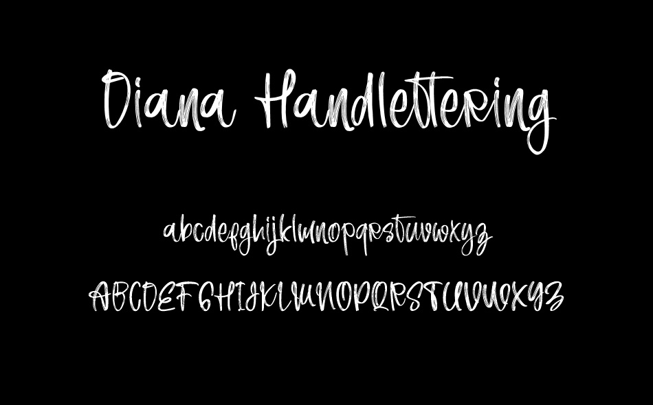 Diana Handlettering font
