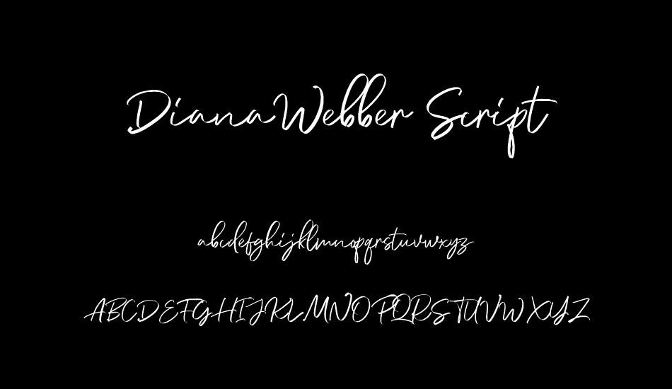 DianaWebber Script DEMO font