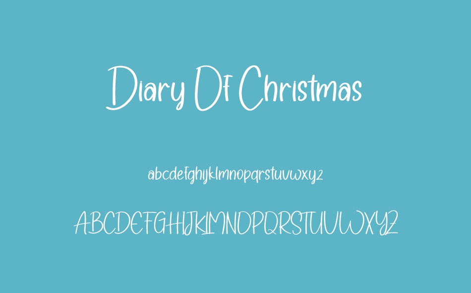 Diary Of Christmas font