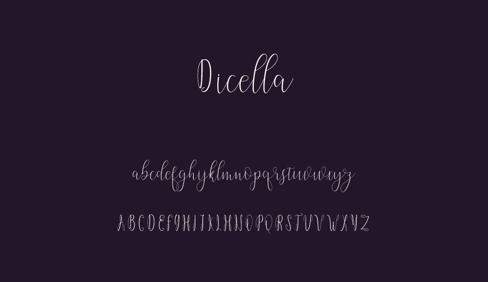 Dicella font