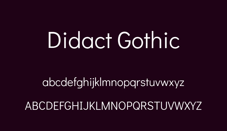 didact-gothic font