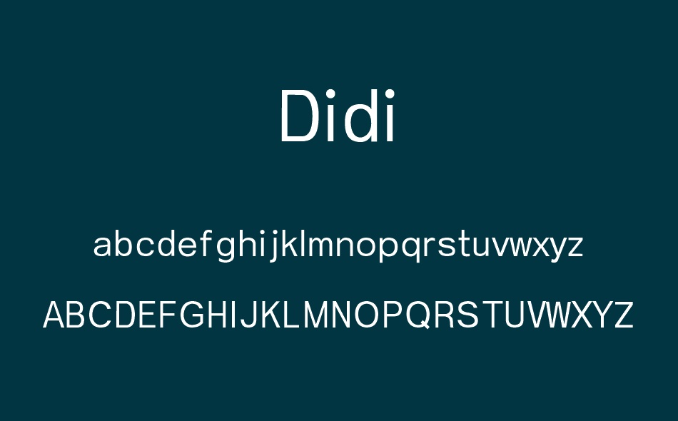 Didi font