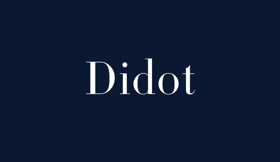 Didot font big