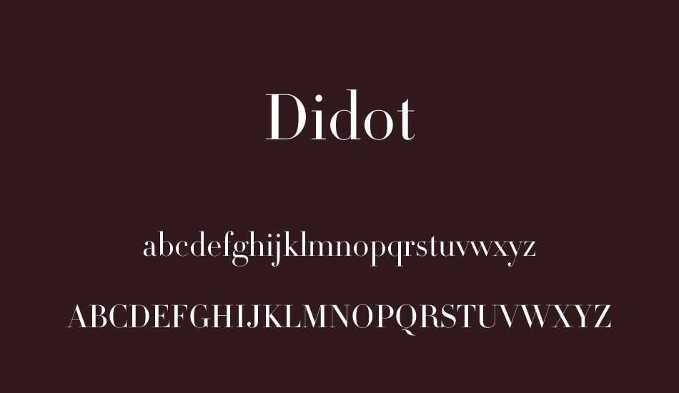 Didot free font