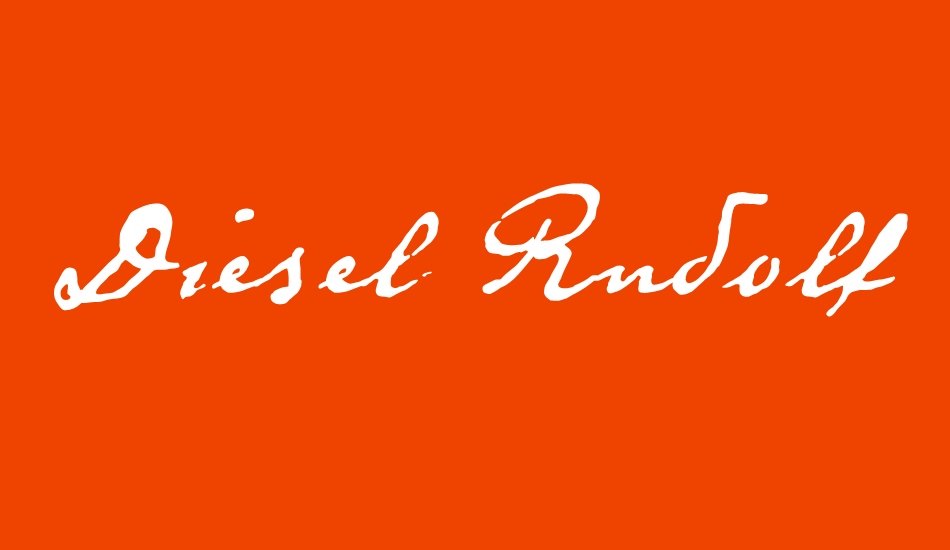 Diesel Rudolf font big