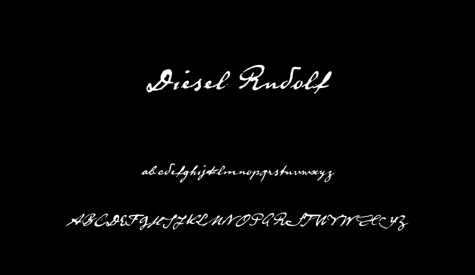 Diesel Rudolf font