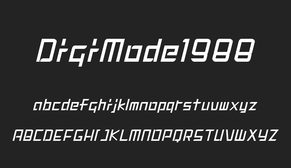 DigiMode1988 font
