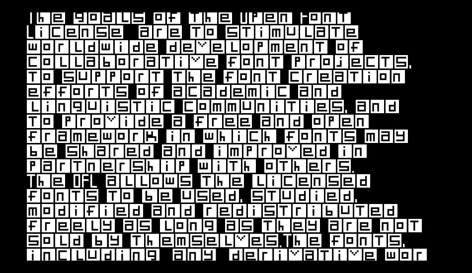 Digit Square font 1