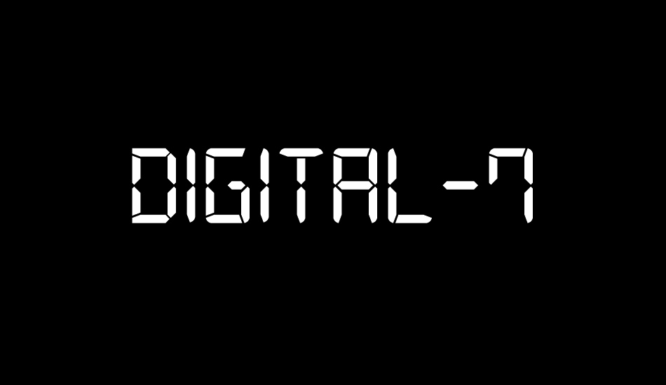 Digital-7 font big