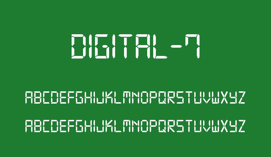 Digital-7 font