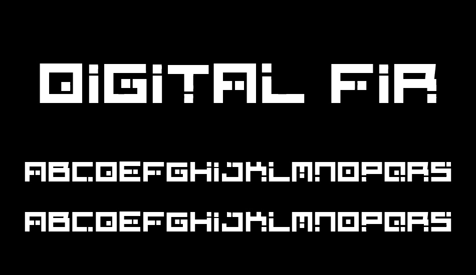 Digital Firebomb font