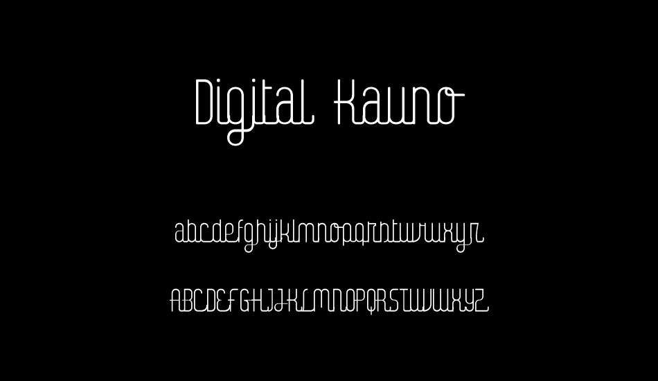 Digital Kauno font