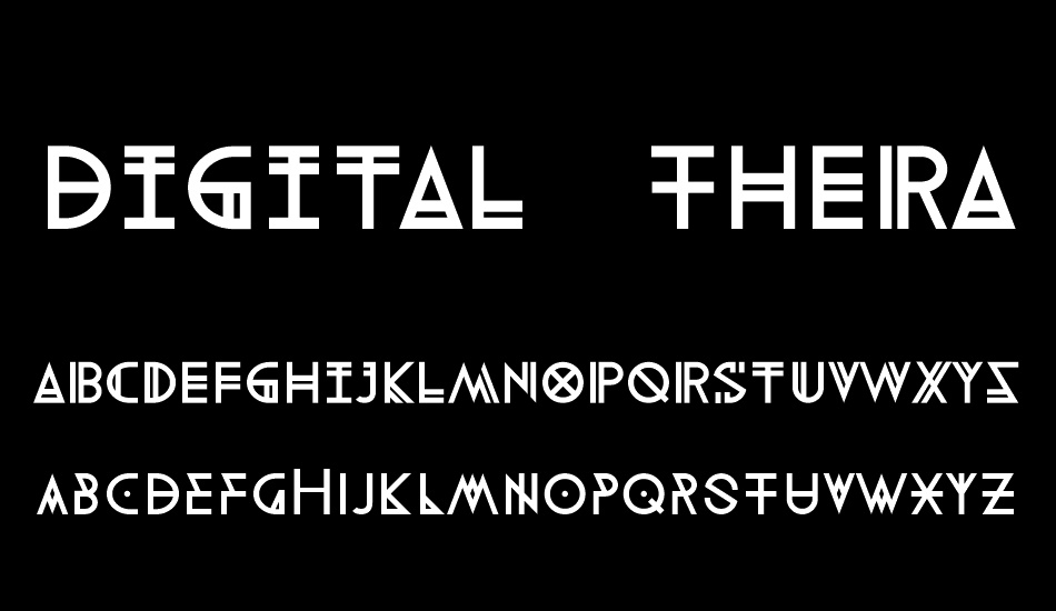 Digital Therapy - DEMO font