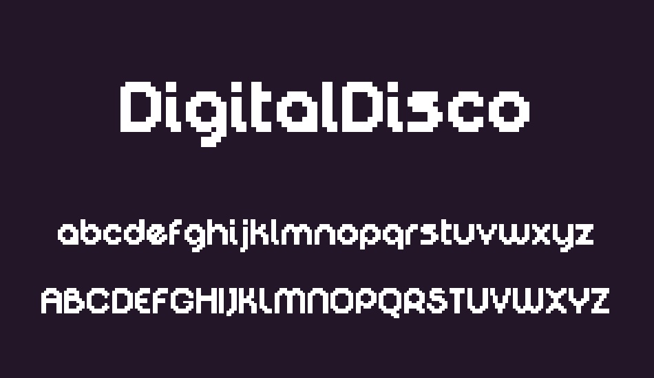 DigitalDisco font