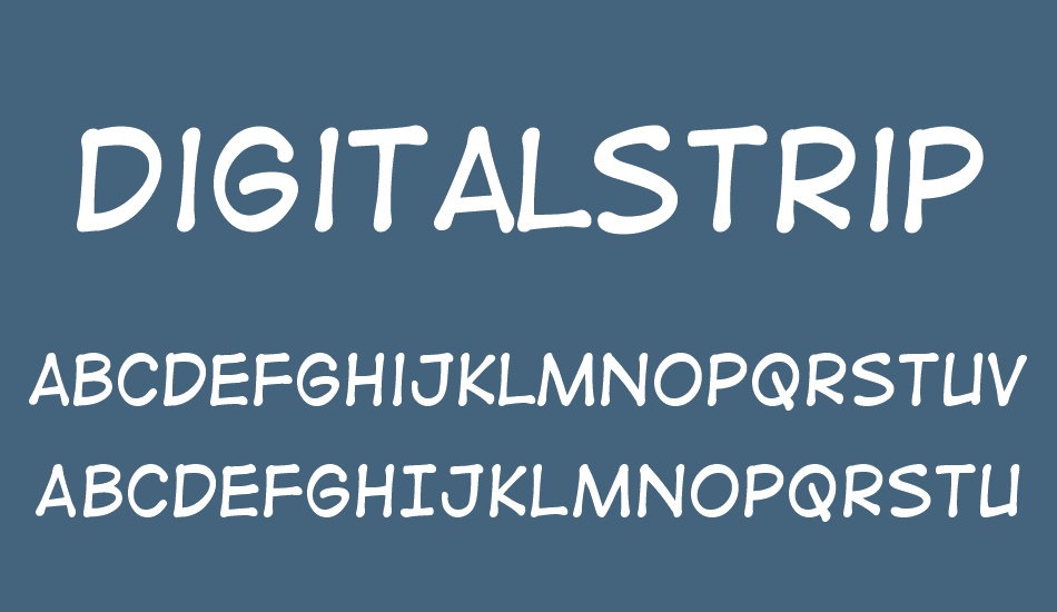 Digital Strip free font