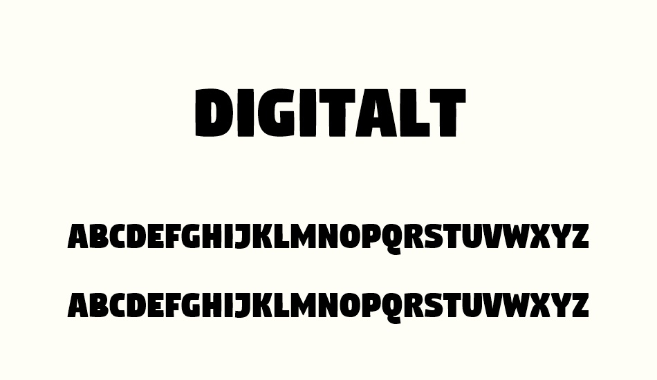 digitalt font