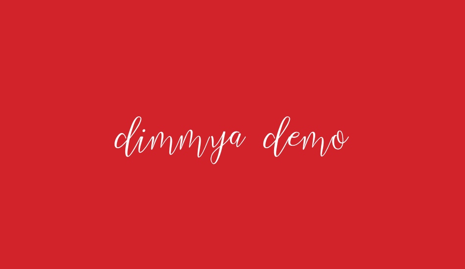 dimmya demo font big