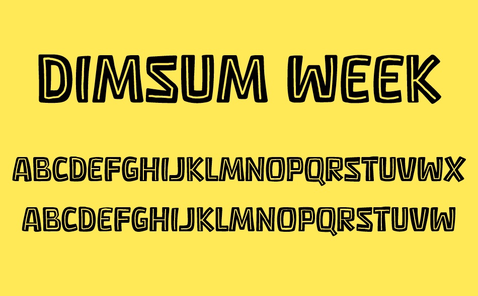 Dimsum Week font