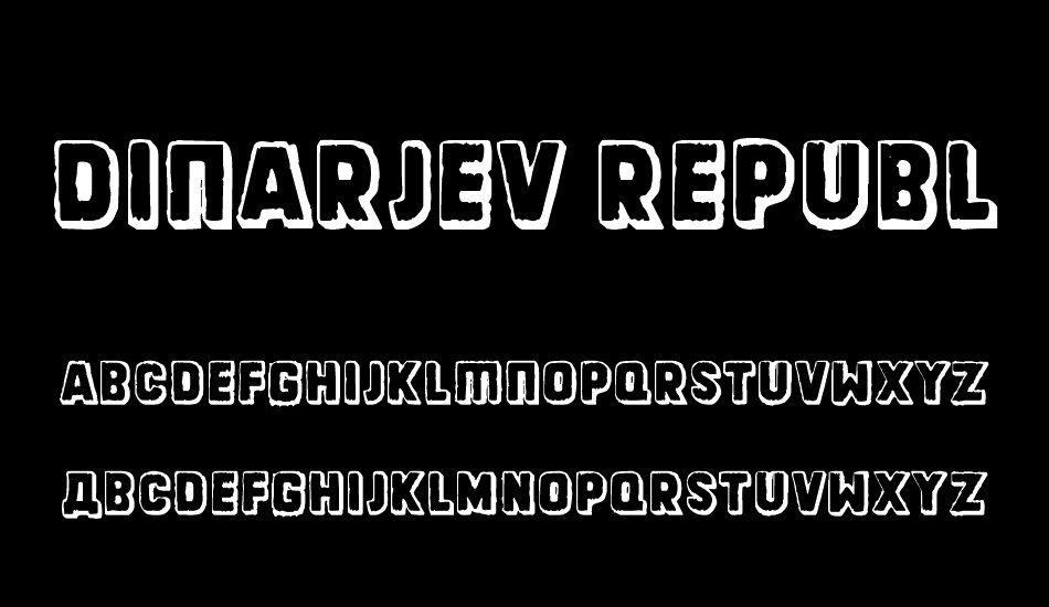 Dinarjev Republika font