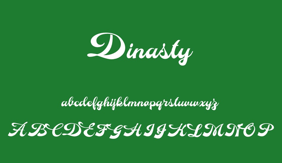 Dinasty Personal Use font
