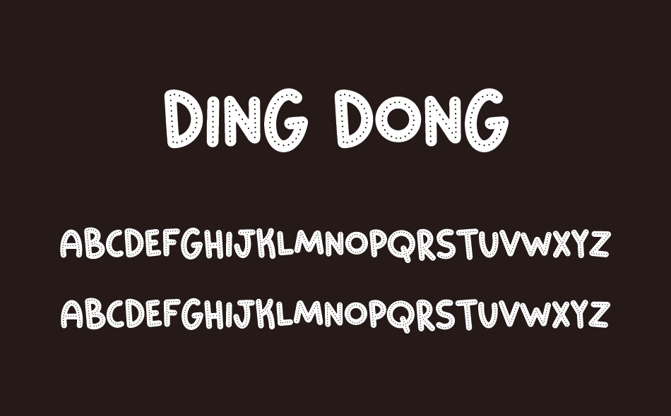 Ding Dong font