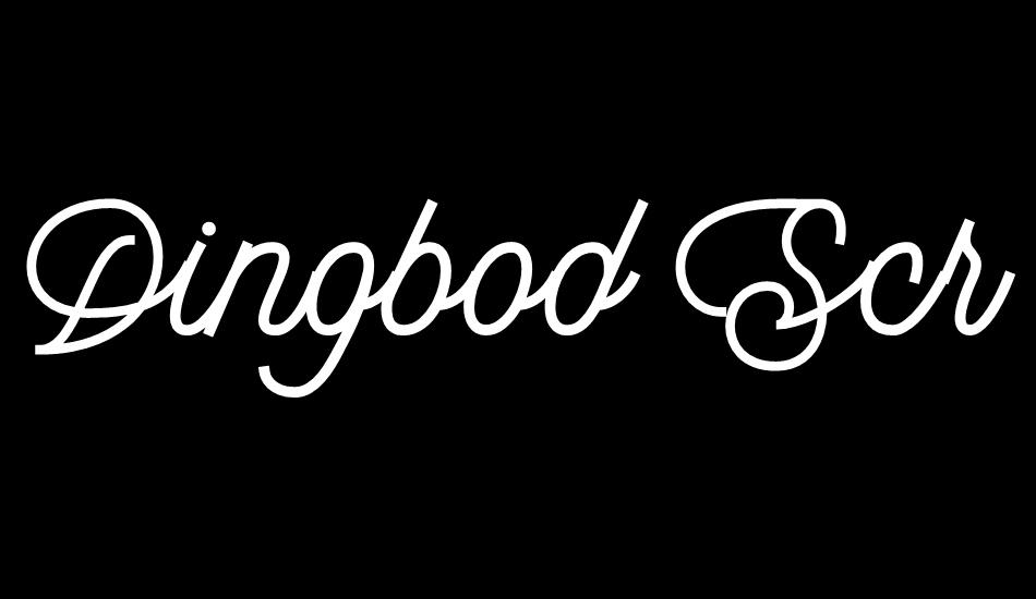 Dingbod Script FREE font big