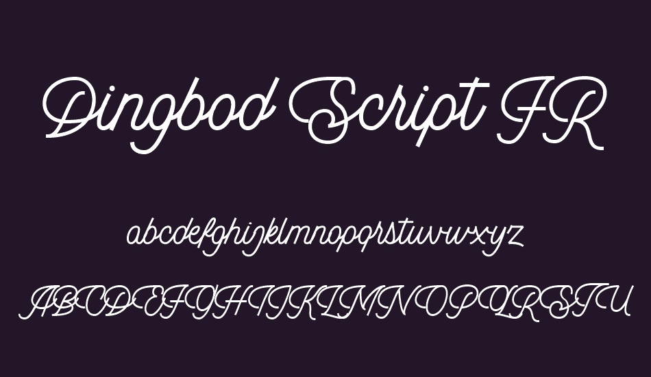 Dingbod Script FREE font