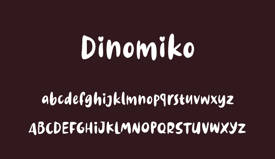 Dinomiko font