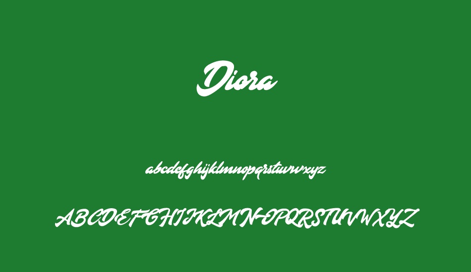 Diora font