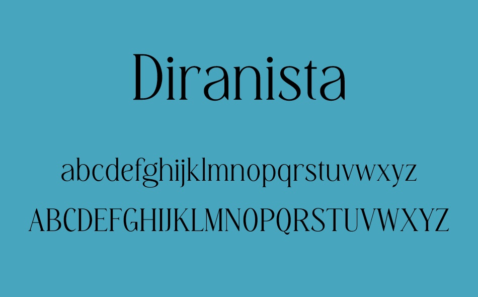 Diranista font